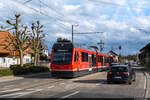 Am 23.03.2024 ist ASM Be 4/8 111 unterwegs als S11 und konnte hier bei der Haltestelle Aarwangen Vorstadt aufgenommen werden