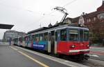 Be 4/4 304 und der Bt 351 am Bahnhof Solothurn. Die Aufnahme stammt vom 02.11.2011.