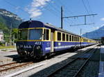 BOB - Steuerwagen ABt 415 am Schluss eines Zuges im Bahnhof Interlaken Ost am 05.08.2017