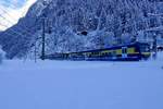 Nachschuss vom Regio nach Interlaken, mit dem ABDeh 8/8 321, 17.12.17 bei Schwendi.