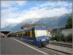 Ein Zug der Berner Oberland Bahn (BOB) nach Grindelwald bzw.