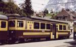 Triebwagen 311 der Berner Oberland Bahn (BOB) im Mai 2000 in Grindelwald