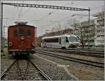 BOB auf Abwegen: Die BOB (Berner Oberland Bahn) HGe 3/3 29 hat bei der Blonay-Chamby Museumsbahn eine neue Heimat gefunden.