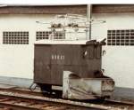 Dienst Schneepflug X 1 im Bahnhofsareal von Zweiltschienen im Aug.1984