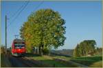 CJ GTW als Regionalzug 220 auf der Fahrt nach La Chaux-de-Fonds kurz nach La Ferrire am 8. Oktober 2010. 