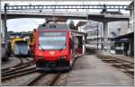 ABe 2/6 633 verlässt Tramelan nach Les Breuleux, wo wegen des Bahnhofumbaus in Le Noirmont, auf den Bahnersatzbus umgestiegen werden muss.