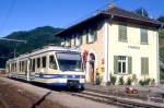 FART Centovalli-Bahn REGIONALZUG 325 von Camedo nach Locarno am 07.06.1995 in Camedo mit Triebwagen ABe 4/6 54.