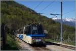 Der SSIF Treno Panoramico D 47 P von Domodossola nach Locarno erreicht Verigo.
15. April 2014