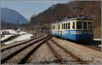 Der SSIF ABe 6/6 34  Piemonte  verlässt als Regionalzug 750 Re in Richgung Domodossola. 
19. März 2015