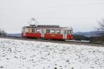 Anlsslich des Weihnachtsmarktes in Egg verkehrte der BDe 4/4 10 am 6.12.09 als „Mrlibahn“ zwischen Egg und Forch, hier in Neuhaus. Die Fahrten waren brigens gratis.