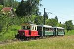 Jubiläum - 175 Jahre Schweizer Bahnen
Region Ost
Bahnwelt entdecken, erleben, erkunden
Natürlich auch die historischen Züge der Appenzeller Bahnen (AB) in Herisau am 12. Juni 2022.
Foto: Walter Ruetsch