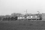 Transports de la région Morges-Bière-Cossonay, MBC/BAM.
Am 9. Mai 1981 standen gleich zwei Be 4/4 im Einsatz um die fünf Panzer-Haubitze 66/74 (M 109) von Morges nach Bière zu schleppen.
Im Personen- wie im Güterverkehr ist die Schweizer Armee der wichtigste Kunde der BAM.
Foto: Walter Ruetsch