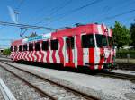 FW - Triebwagen Be 4/4  12 bei Rangierfahrt im Depot/Bahnhofsareal in Wil am 08.05.2013