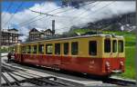 BDhe 2/4 206 in ursprnglicher Bemalung auf der Kleinen Scheidegg.