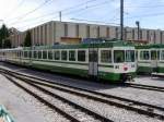 LEB - Triebwagen Be 4/8 31 abgestellt in Echallens am 17.08.2014