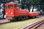 Ferrovia Monte Generoso, Diesellok 1 mit Vorstellwagen MG 2 in Bellavista.