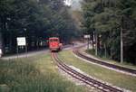 Ferrovia Monte Generoso, Diesellok 1 mit Vorstellwagen MG 2  in Bellavista.