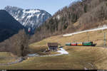 Festival International de Ballons de Château-d'Oex.<br>
TPF Be 4/4 116 als Train Ballons am 25. Januar 2020 bei Rossinière.