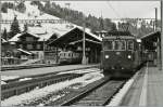 Altvertraute  Gesichter  in Zweisimmen: links der MOB ABDe 8/8 4002 und rechts die BLS Re 4/4 192 welche mit einem  GoldenPass  RE aus Interlaken in Zweisimmen eingetroffen ist.