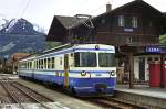 Pendelzug Be 4/4 5003 + ABt 5303 in Lenk (10.