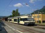 Der MVR Triebwagen Be 2/6 7001 am 28.08.2008 in Blonay 