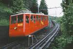 Talstation der Pilatusbahn mit Zahnradwagen Bhe 1/2 Nr. 26 (1983)