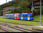 RBS - Be 4/10 88  unterwegs bei Gümligen am 2024.10.04 .. Standort des Fotografen auf dem Perron 2 im Bhf. Gümligen