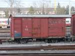 RBS - Gterwagen G 512 im RBS Bahnhofsareal von Solothurn am 27.01.2008