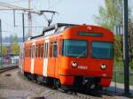 RBS - Regio nach Jegensdorf mit dem Triebwagen Be 4/12  42 bei Schnbhl am 14.04.2009