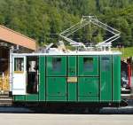 SPB - E-Lok He 2/2  12 im Bahnhof von Zweiltschienen am 02.09.2007