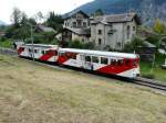 TMR / MC - Steuerwagen Bt 63 und BDeh 4/4 7 unterwegs in Le Marecottes am 24.08.2013