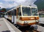 tpc / AL - Steuerwagen Bt 361 im Bahnhof Aigle am 27.07.2014