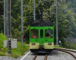 tpc / ASD - Nachschuss des Triebwagen BDe 4/4 403 in der Kreuzungsstelle Exergillod am 27.07.2014