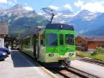 TPC - Aigle-Sépey-Diablerets mit Triebwagen BDe 4/4 N° 404 im Bahnhof Les Diablerets - 15.08.2013  