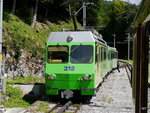 tpc / AL - Kreuzung unterwegs mit Nachschuss des Triebwagen BDeh 4/4 312 als Regio nach Leysin am 01.08.2016