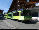 tpc / BVB - Zahnradtriebwagen Beh 4/8  91 vor dem Bhf. in Villars-sur-Ollon am 2024.08.11