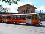 tpc BVB - Steuerwagen Bt 65 auf dem Bahnhofsplatz in Bex am 23.05.2010