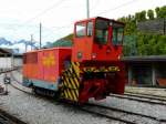 tpc / BVB - Schneeschleuder X rot m 920 abgestellt im Bahnhof Aigle-Depot in Aigle am 16.10.2013