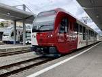 ABe 2/4 103  Le Fribourgeois  der TPF am 8.6.20 im Bahnhof Bulle.