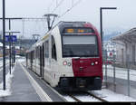 tpf 1000 mm - Triebzug ABe 101 im Bahnhof von Palézieux am 13.02.2021