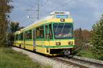 trans N
transports publics neuchâtelois
Am Sonntag den 27. Oktober 2019
hiess es
Journée d'adieu aux rames Littorail.
Während 38 Jahren prägten diese eleganten Triebzüge das Bild der Transports Régionaux Neuchâtelois (TRN). Nun werden sie durch die ehemaligen Triebzüge der Trogener Bahn ersetzt die im Appenzellerland nicht mehr gebraucht werden.
Foto: Walter Ruetsch   