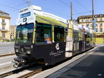 TransN - Werbetriebwagen Be 4/4 505 in Neuchâtel am 10.05.2016