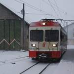 TRN PSC Transports Publics Neuchâtelois SA Bahn Les Ponts-de-Martel-La Sagne-La Chaux-de-Fonds: BDe 4/4 8 (Vevey/ABB 1996), Zug 323 Les Ponts-de-Martel-La Chaux-de-Fonds, Les Ponts-de-Martel, 21.