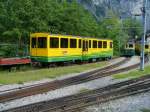 WAB - Abgestellter Steuerwagen Bt 231 im Werksttteareal in Lauterbrunnen am 16.06.2007