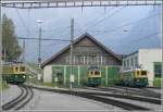 Nach der Spitzkehre in Grindelwald Grund fhrt der BDhe 4/4 115 weiter nach Grindelwald, wo Anschluss an die BOB nach Interlaken-Ost besteht.