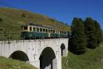 Fr Gruppen reserviert war dieser Zug, der vom BDeh 4/4 110 die letzten Meter hinauf zur Kleinen Scheidegg geschoben wird.