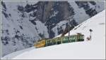 WAB Zug unterhalb der Kleinen Scheidegg Seite Wengen.