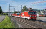 Zentralbahn HGe 101 966 mit IR Luzern - Engelberg am 24. Juni 2019 bei Horw.
