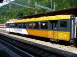 ZB - 2 Kl.Personenwagen B 307-9 im Bahnhof von Interlaken Ost am 16.08.2008