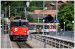 IR2230 von Luzern nach Interlaken Ost mit der altehrwrdigen De 110 003-1 in Brienz.